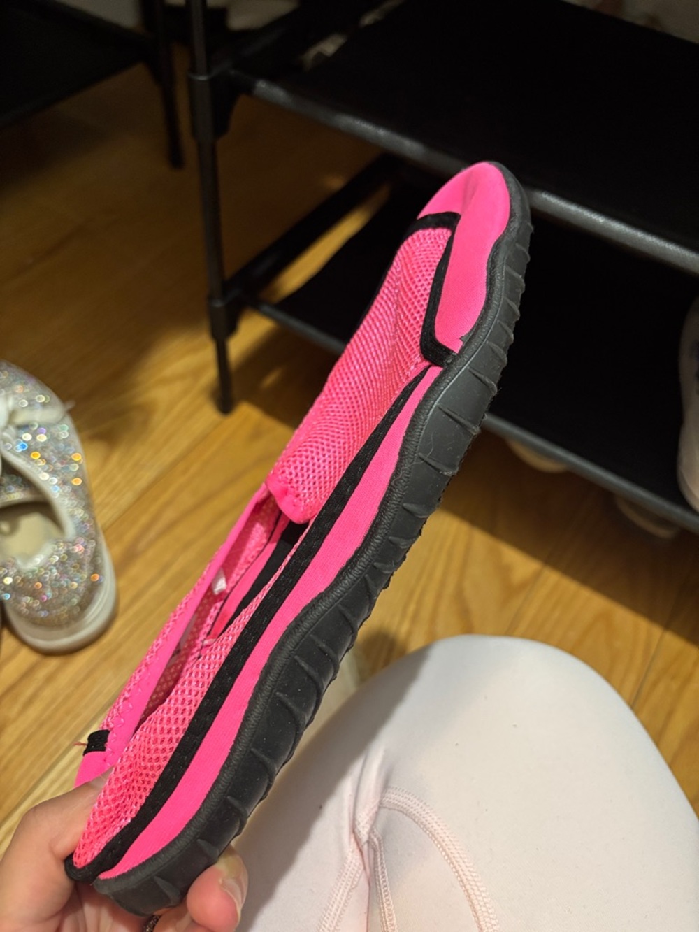 Athletic Works Pink Slip-On Moccasin Water Shoes - Picture 3 of 5